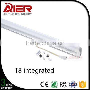 2016 hot sales t8 led integrated 1200mm for 3 years