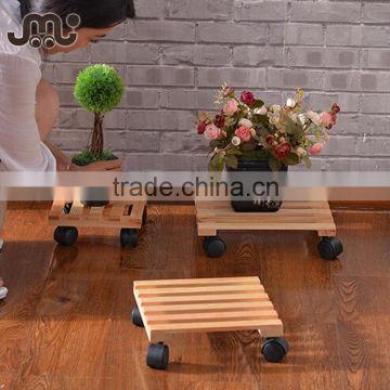 Simple fashion decorative slatted wooden flower stand