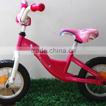 red and green color of baby walker bike with air tire on shanghai fair!