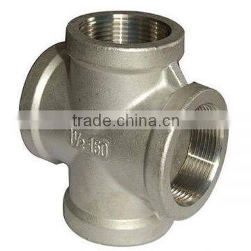 stainless steel cross pipe fitting