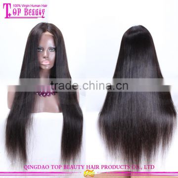 Human hair silk top full lace wig imported wigs