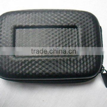 (GC-CA-22) 4.4inch compact black pu camera bag durable foam insert eva camera bag