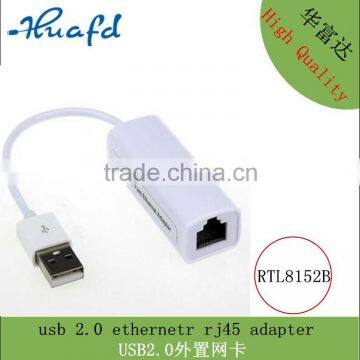 Wholesale female usb2.0 10/100M ethernet adapter for laptop computer