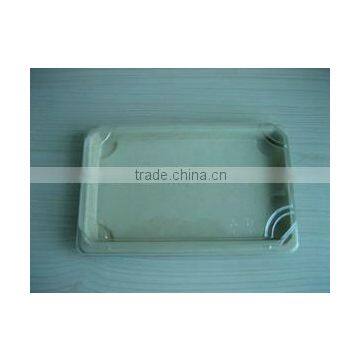 degradable pulp paper sushi tray with lid