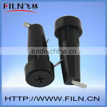 R3-10 black glass tube fuse holder 6*30 14mm install hole