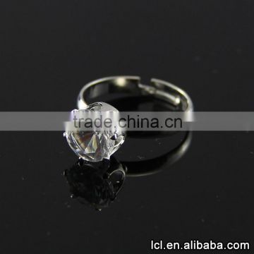 Latest design wedding Imitation diamond ring, big stone ring designs for women
