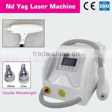 Pigmented Lesions Treatment 1064/532nm Q Switched Nd Yag Laser Stimulation Current 0.5HZ