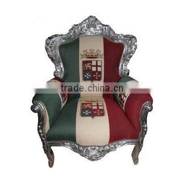 Italy flag armchair