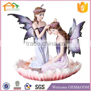 Factory Custom made best home decoration gift polyresin resin sisters figurines collectibles