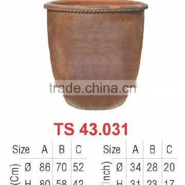 Vietnam Ceramic Outdoor Rustic flower pots