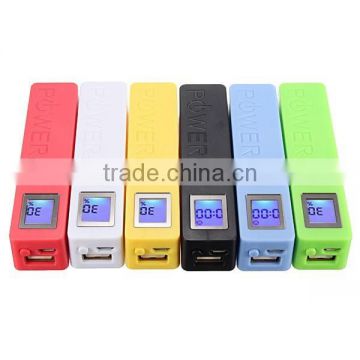 Factory direct sale portable square power bank 26000mah with led display