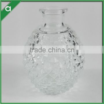 engraved ball glass bottle for 80ml reed diffuser oil