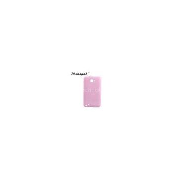 Pink Soft Dustproof Silicone Phone Cases For Samsung i9220 Galaxy Note