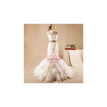 Mermaid Organza Bridal Gowns WD1538