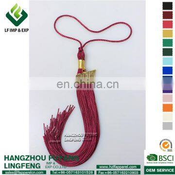 Maroon Graduation Tassel with Charms