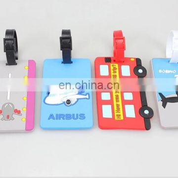 Transport airplane silicone luggage tag for the wedding