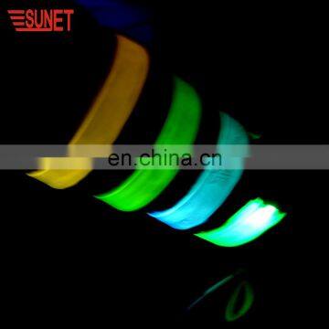 Alibaba China Custom Glow Reflective Slap Band