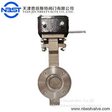 DN65 8 Inch Pneumatic Butterfly Valve With Position Sensor D373H-10/16P