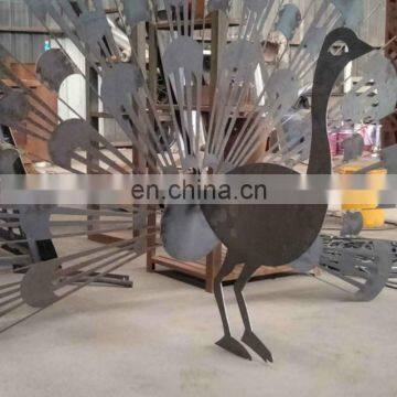 Garden decoration metal peacock decorative items