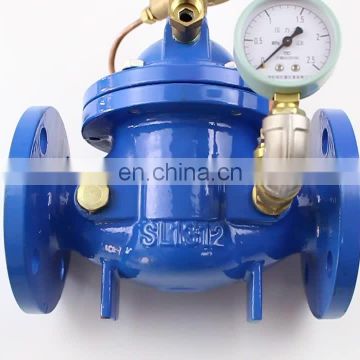 100X PN16 WCB pressure relief releasing valve hydraulic control valve