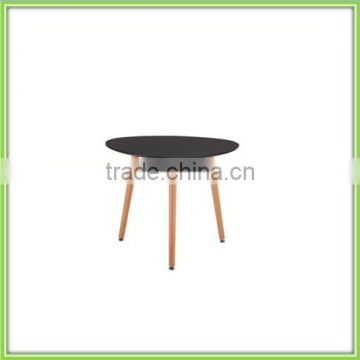 Popular Heart-shaped Black Wooden Coffee Table