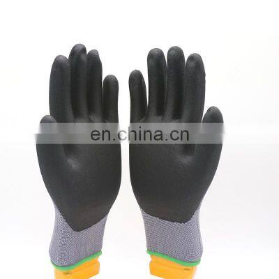 Gants De Travail Jauge 15 Micro Mousse Nitrile Nylon