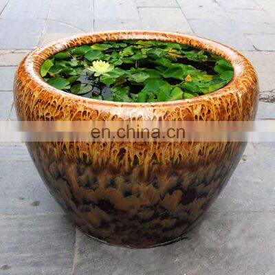 Malaysian style large ceramic plant pot for home decor