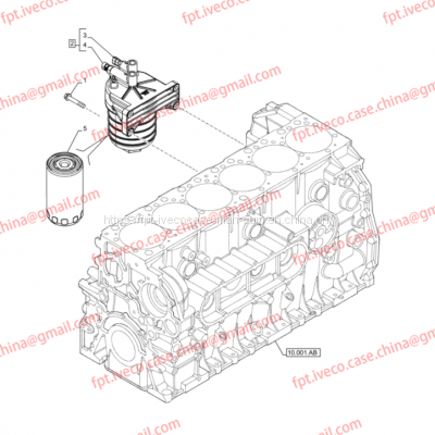 FPT IVECO CASE Cursor9 F2CFE614A*B041/F2CGE614F*V004 5802431166 Fuel Filters Support5801612320