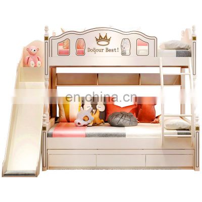 Hot sale storage function slide bunk bed