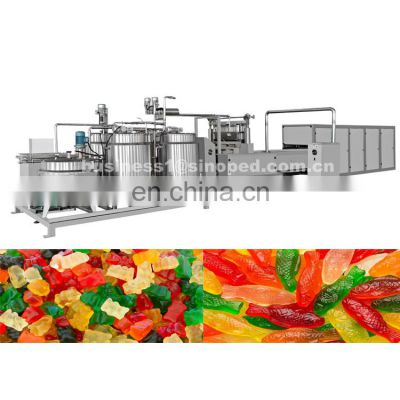 Automatic mini soft jelly gummy candy forming making machine / bear candy making machines price