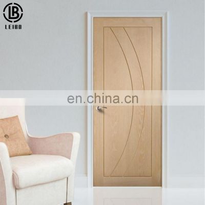 Wholesale Simple Design Wooden Plastic Modern Bathroom Design Interior MDF Door