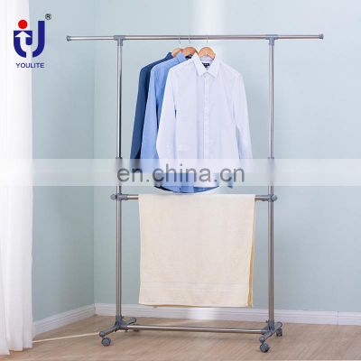 YOULITE cloth stand outdoor accordion adjustable width clothes drying rack rail for balcony