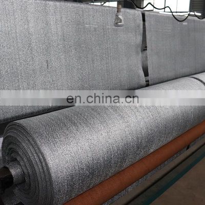 Sliver factory direct 80-200gsm the shading rate of aluminum foil sun shade net made in China is 60% 70% 80% 90%  for courtyard
