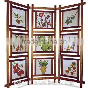 Various design Patterned Glass for gilded six-leaf screen