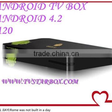 Android tv box Allwinner A20 up to 1.6GHz ARM Cortex Dual-core A7+ 1080P media+3D GPU android tv box 4.2