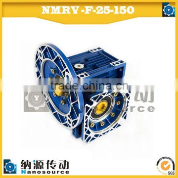Small aluminum housing NMRV F series worm spur gearbox