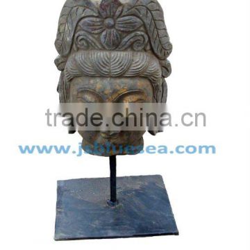 Antique Buddha Face Statues