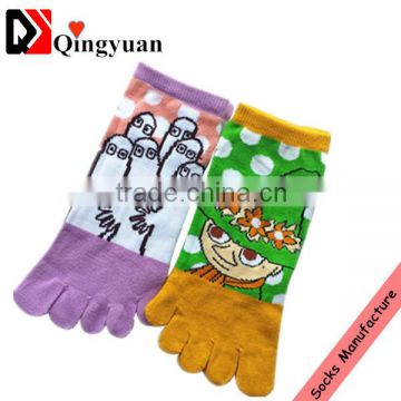 high quality cotton lightweight five toe unisex fashion ankle socks