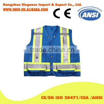 New Style Safety Vest With Pouch Black Safety Vest