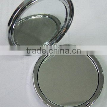 iron material cometic mirror with round shape