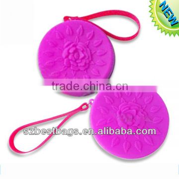 Promotion Round silicone Coin wallet