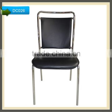 luxurious genuine leather pu milano dining chair
