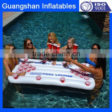 custom pool float inflatable beer pong air mattress