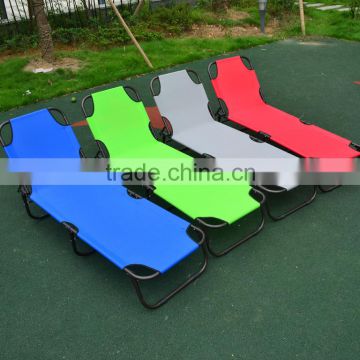 Portable camping bed, colorful design folded simple leisure bed