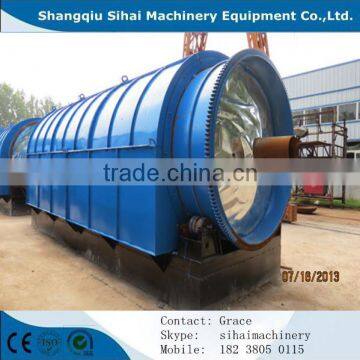waste tyre recycling to fuel oil machine