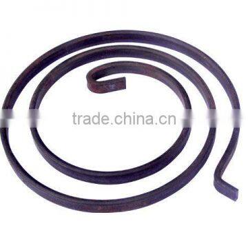 Flat steel coil spring
