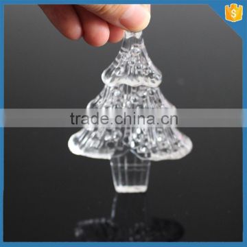 Gold-supplier crystal mini christmas tree design crystal glass ornaments