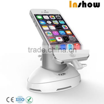 high quality cell phone security display holder with alarm, magnetic mobile phone security display stand