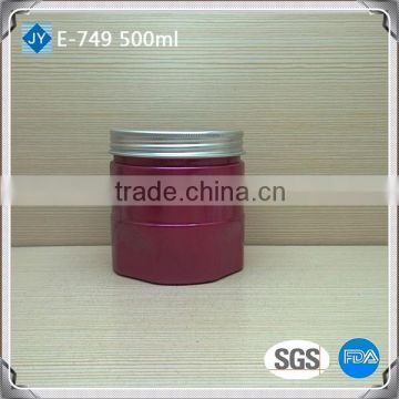 500ml 16oz Skin Care Cream Use and Screw Cap Sealing Type pet plastic jar