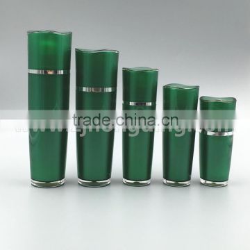 wholesale acrylic Lotus leaf bottle 15ml 30ml 50ml 80ml 120ml round bottles cosmetic plastic bottles moist cream bottle